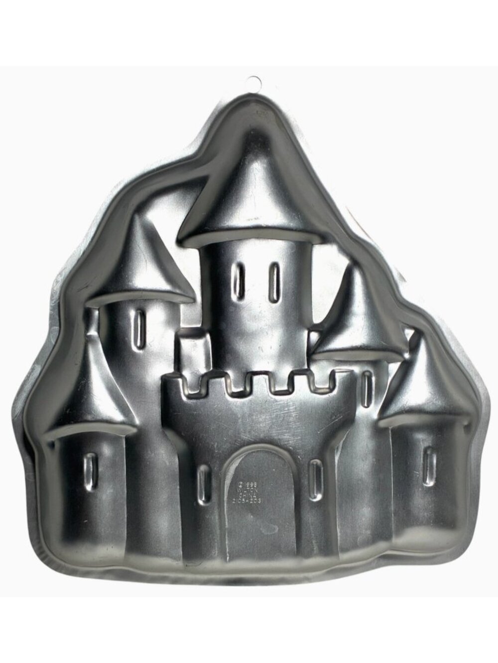 Wilton Enchanted Castle Cake Pan Mold #2105-2031 Silver Aluminum Fairy Tale VTG